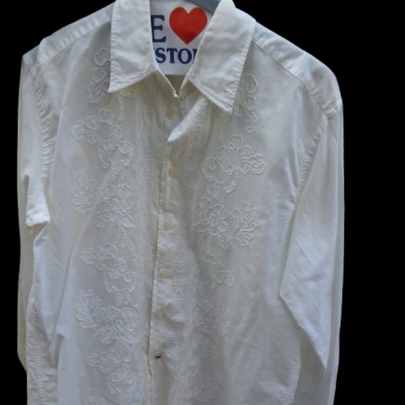 Consumers Union  UnisexVintage Crewel Button Down.L - Picture 1 of 11